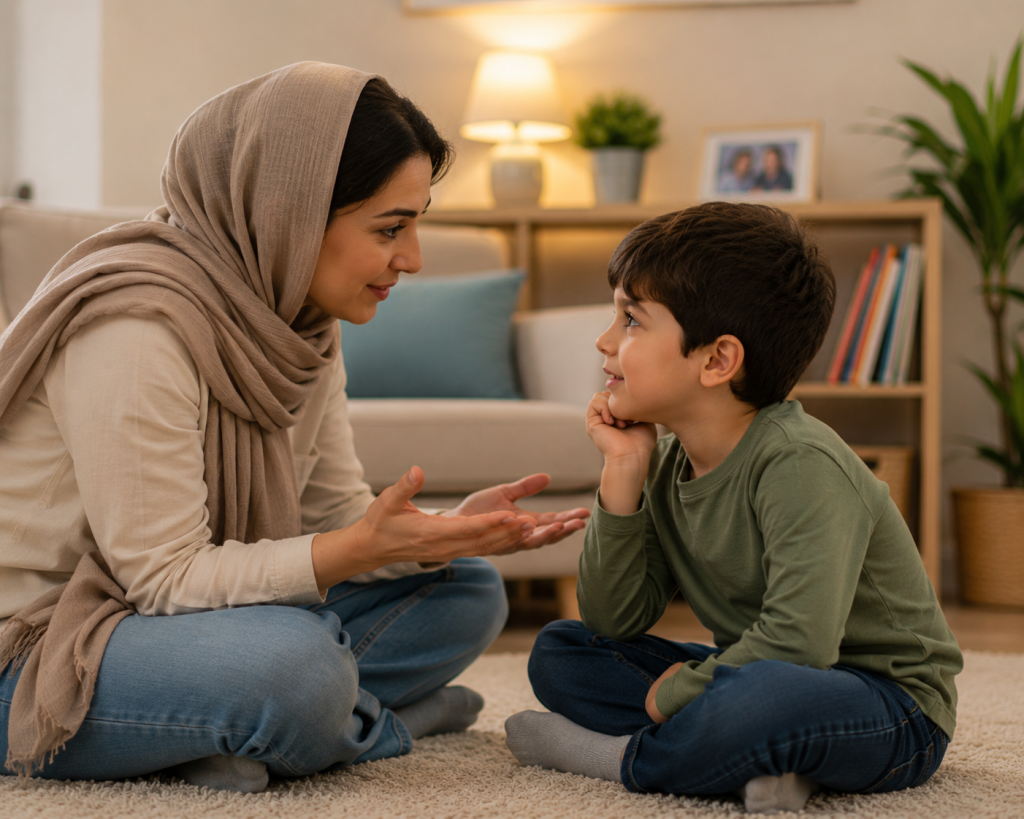 زبان صحبت کردن با فرزند