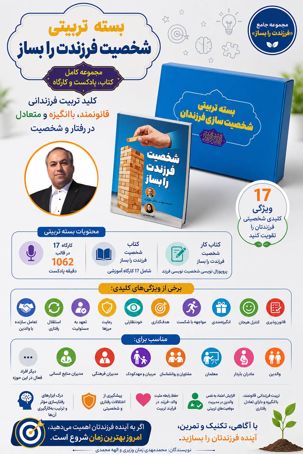 بسته شخصیت سازی فرزندان استاد زمان‌وزیری